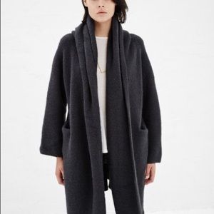 lauren manoogian capote coat grey